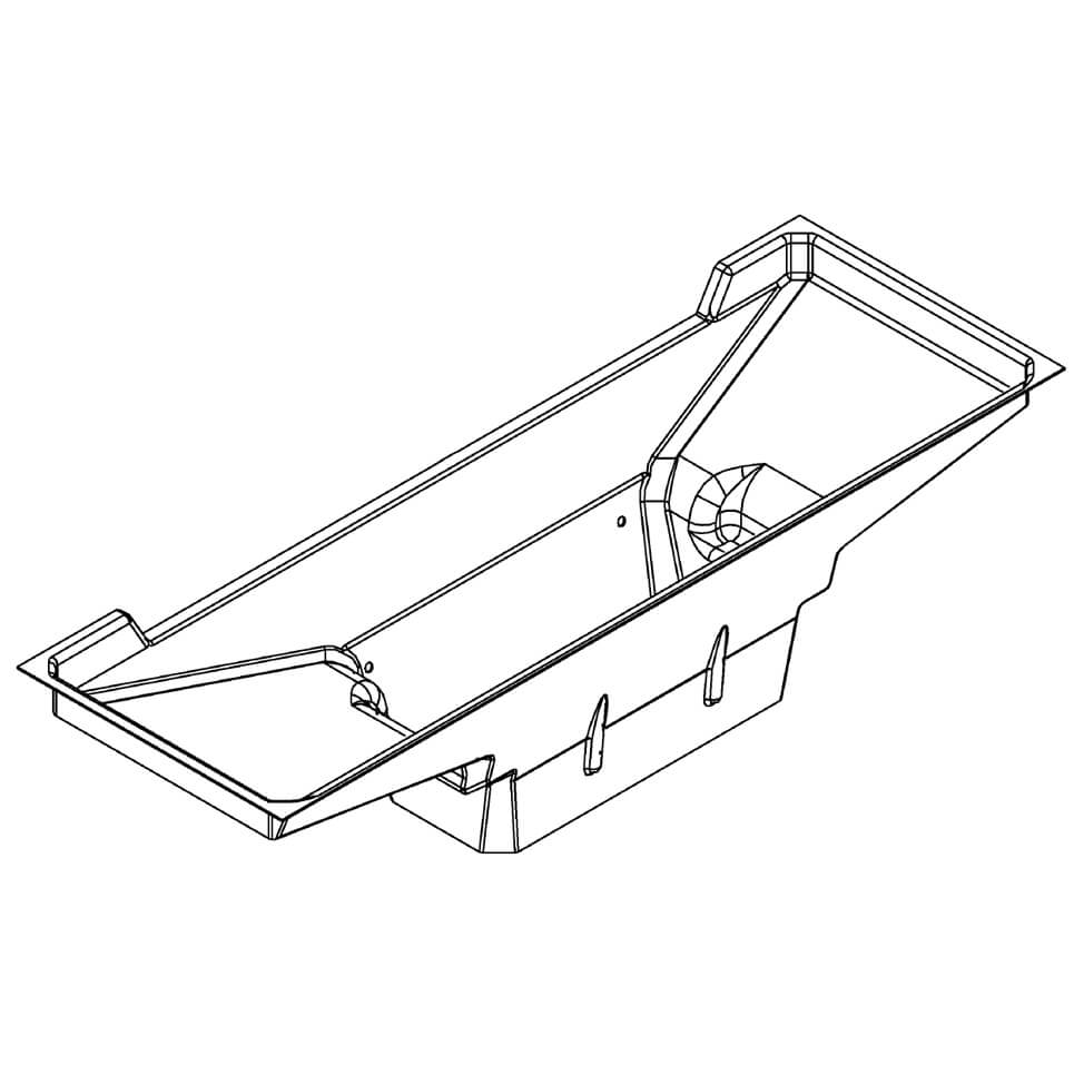 Dropping funnel, stainless steel, for Hoshizaki IM-240 XNE Dropping funnel, stainless steel, for Hoshizaki IM-240 XNE