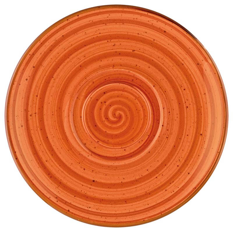 Bonna Aura Terracotta Gourmet multi purpose saucer 19cm orange - 12 pcs. Bonna Aura Terracotta Gourmet multi purpose saucer 19cm orange - 12 pcs.