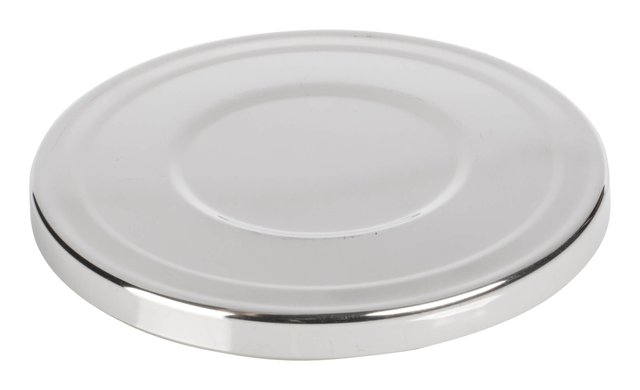 Drip Tray, round, cross pattern - stainless steel