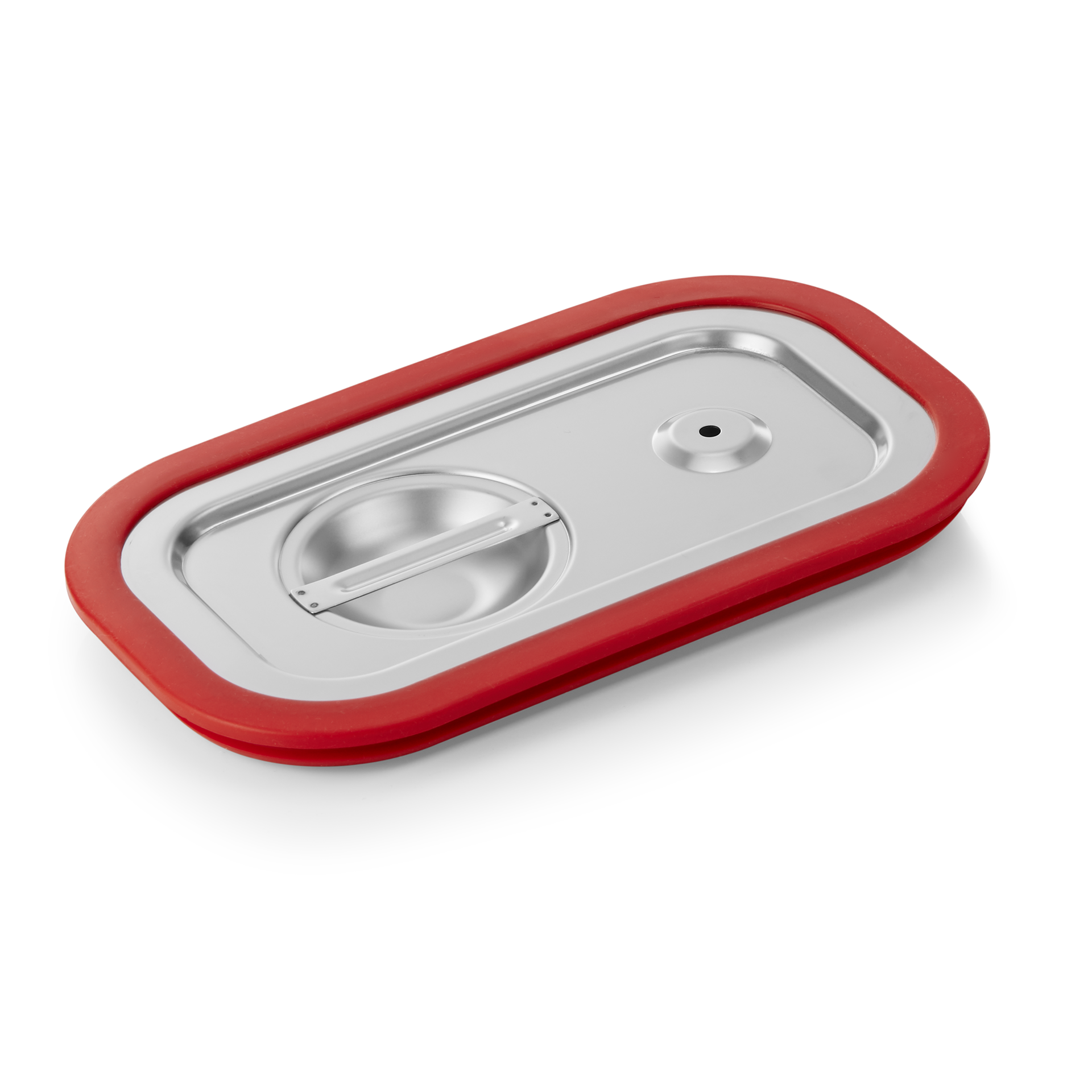 GN 1/4 transport lid, with silicone seal, CNS 18/8 (GN SELECT series)