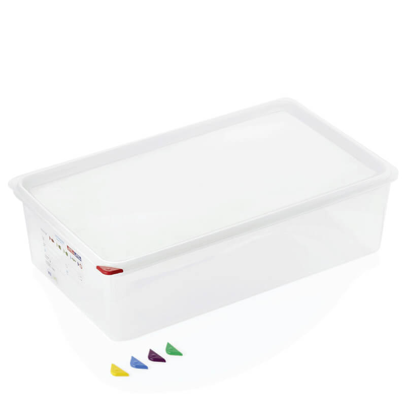 GN Container 1/1 set incl. lid, PP - 21l / H 15cm (1 pc.) GN Container 1/1 set incl. lid, PP - 21l / H 15cm (1 pc.)