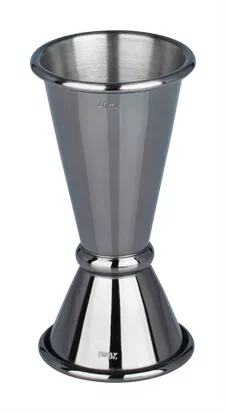 Double jigger Japan Style, gun metal black - stainless steel (20/40ml) Double jigger Japan Style, gun metal black - stainless steel (20/40ml)
