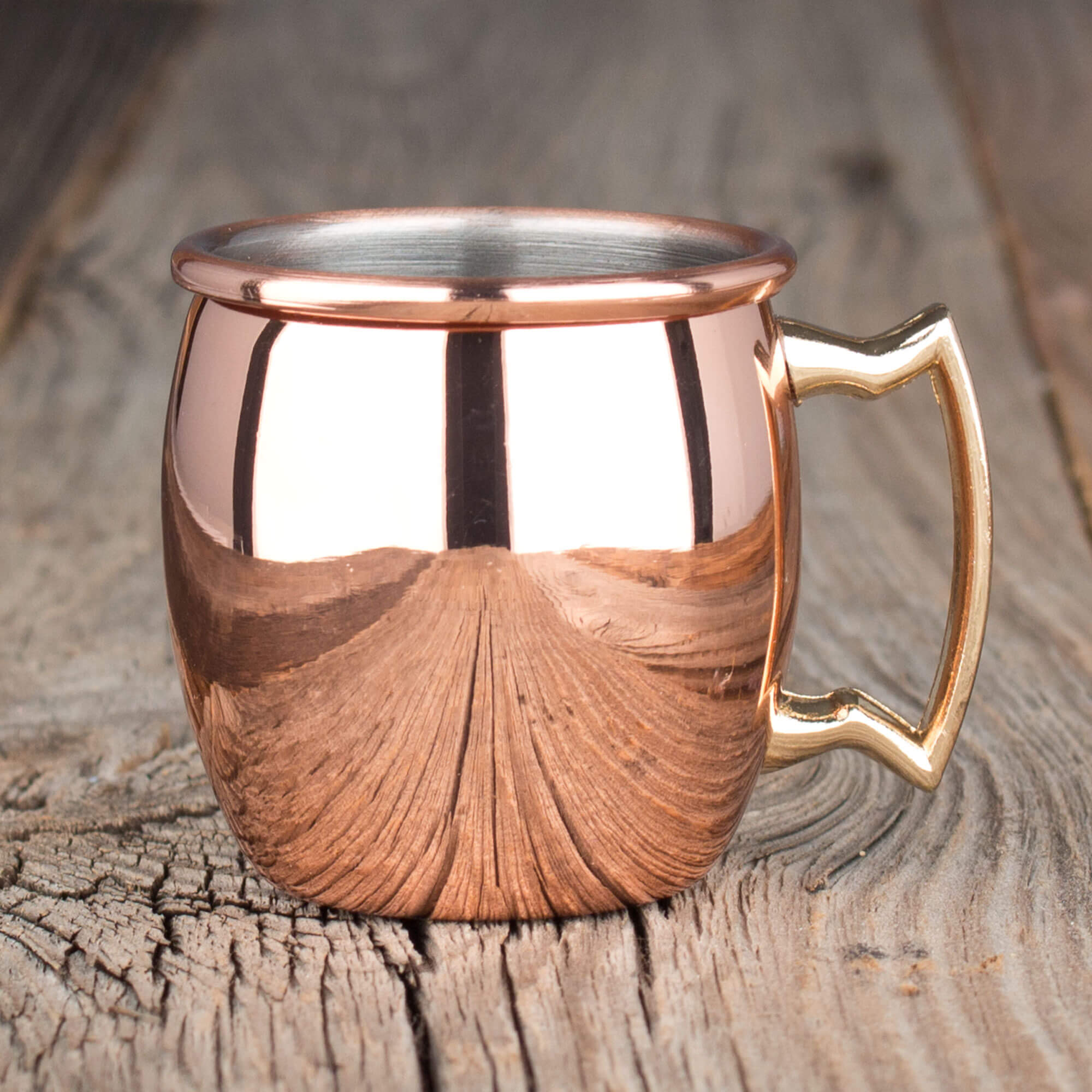 Shot glass / mini Moscow Mule mug, stainless steel copper-colored - approx. 60ml
