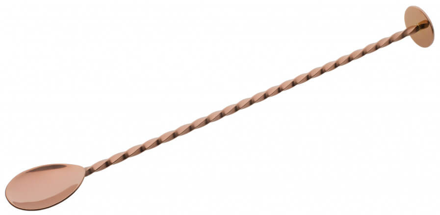 Barspoon, flat end, copper coloured - 27cm