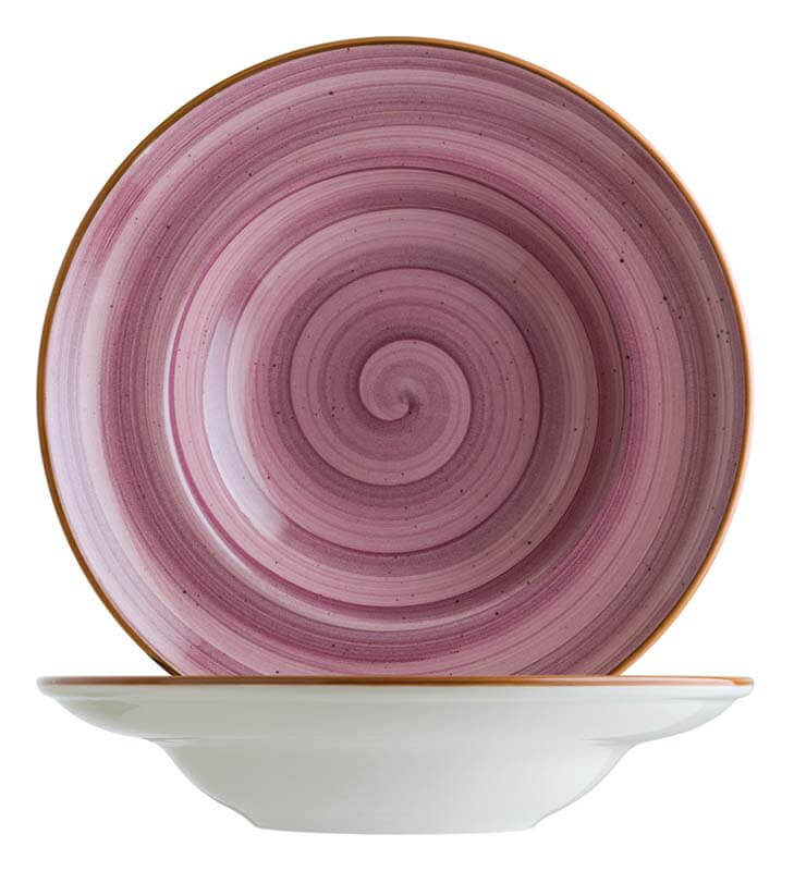 Bonna Aura Blackberry Gourmet Pasta plate 27cm purple - 6 pcs.