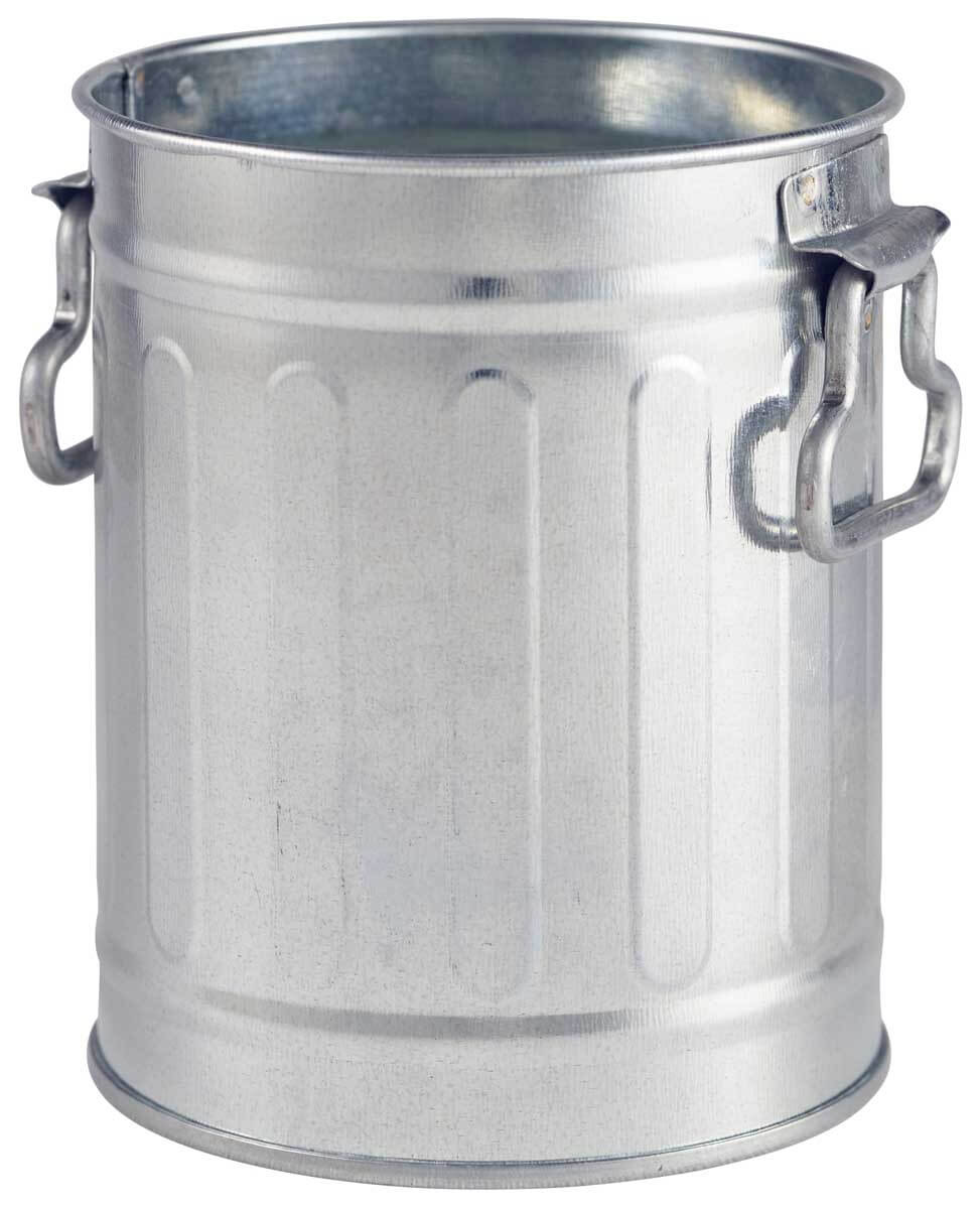 Mini bin, galv. steel - 11cm