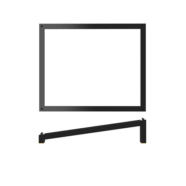 GN 1/2 Angled Riser Luxor, black steel - 32,5x26,5cm GN 1/2 Angled Riser Luxor, black steel - 32,5x26,5cm