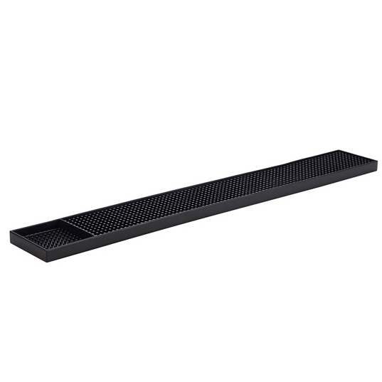 Bar mat black, with shot - 59,5x8cm Bar mat black, with shot - 59,5x8cm
