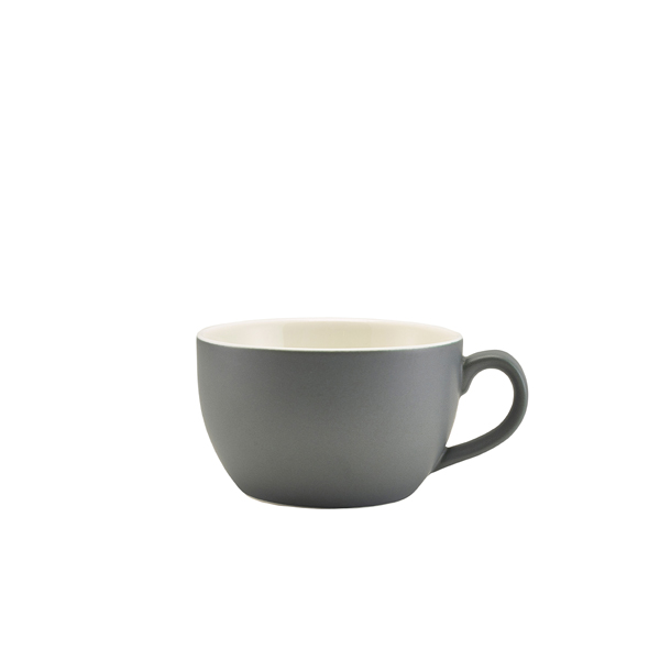Cappuccino cup porcelain matte gray – 250 ml (6 pcs.)