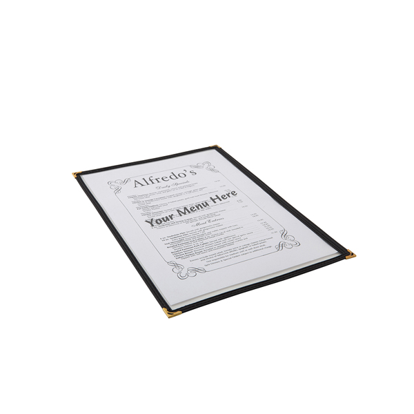 American Style Clear Menu Holder, A4 - 1 sheet / 2 pages