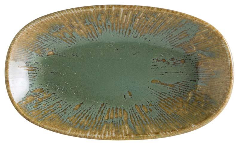 Bonna Snell Sage Gourmet Oval plate 19x11cm green - 12 pcs. Bonna Snell Sage Gourmet Oval plate 19x11cm green - 12 pcs.