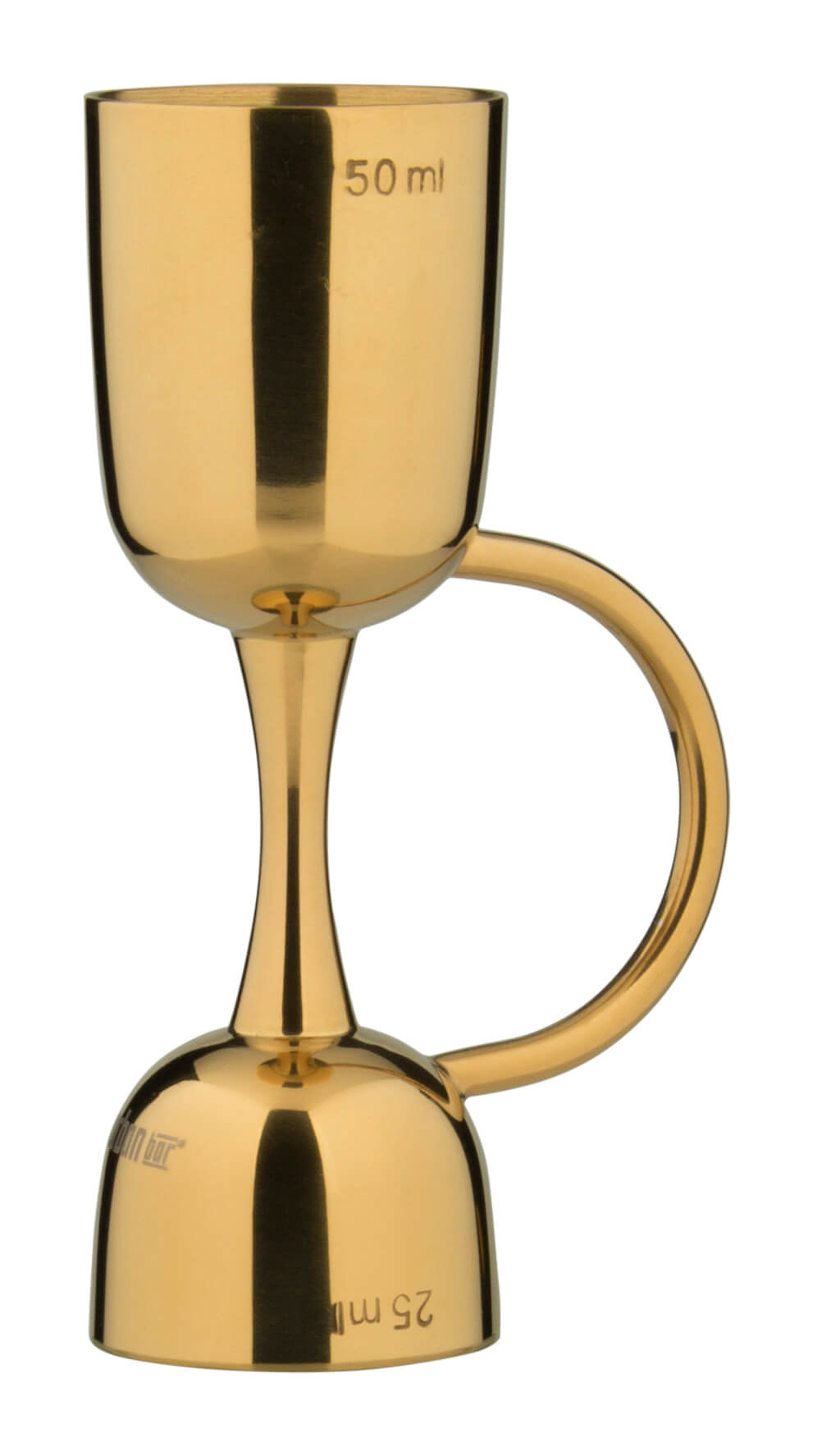 Jigger Coley - gold colored (25/50ml) Jigger Coley - gold colored (25/50ml)