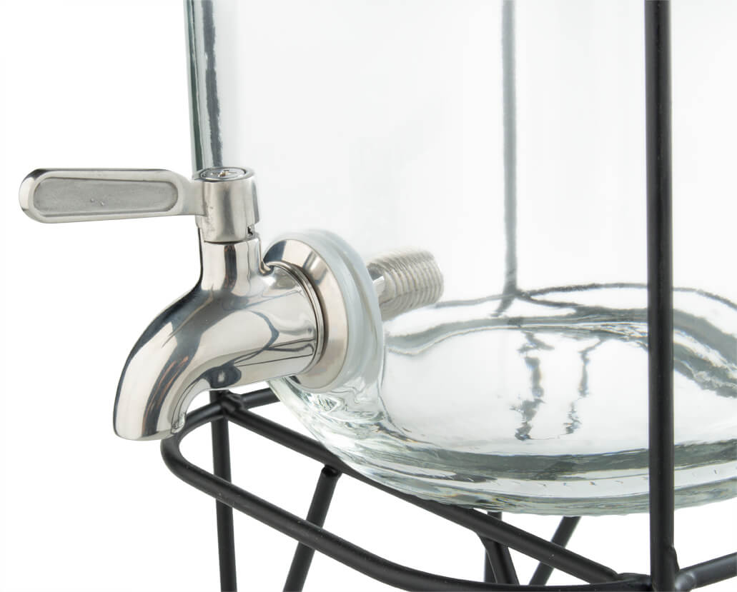 Glass dispenser with mount, Prime Bar - 4l