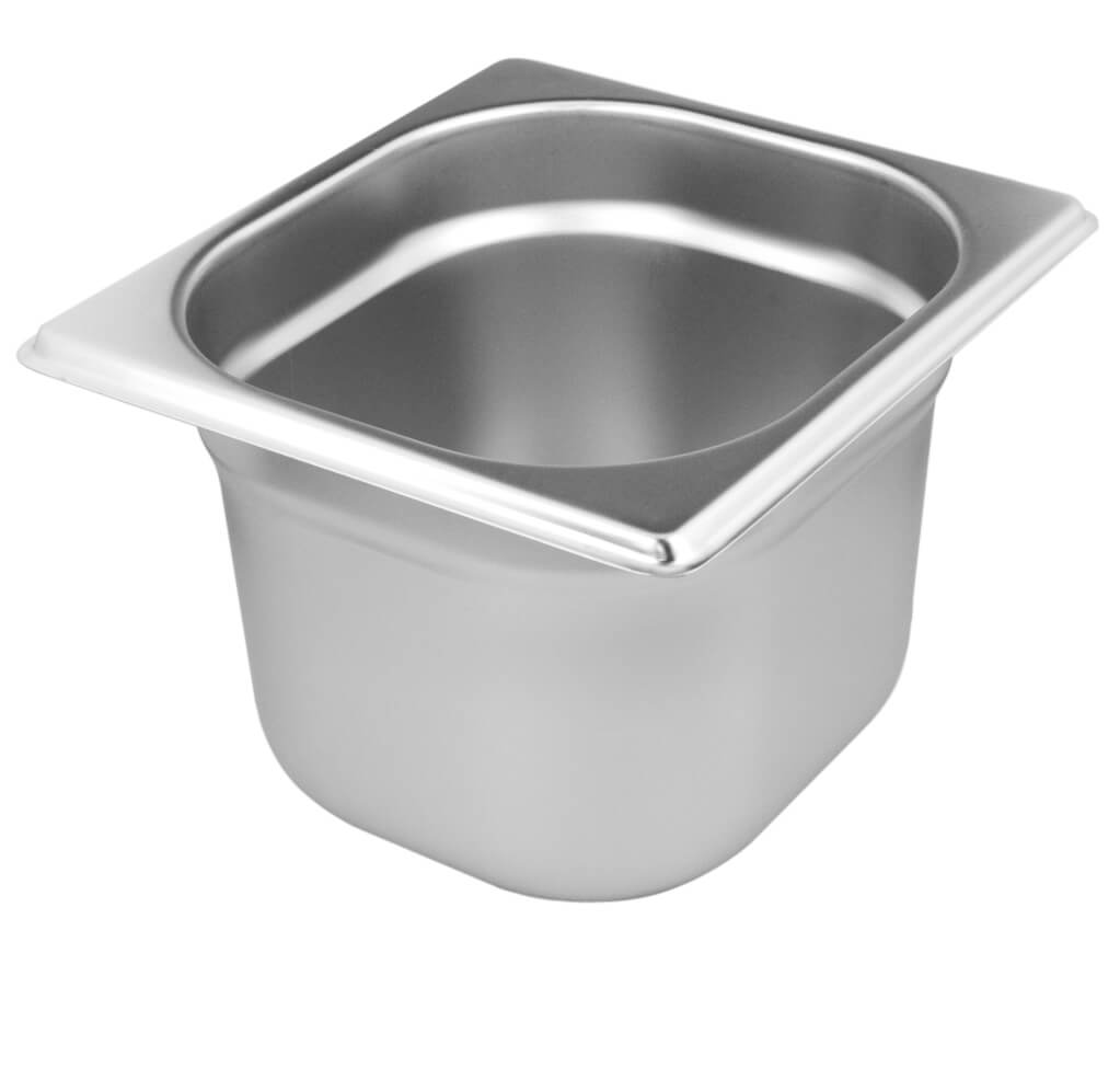 Gastronomy-standard container 65mm depth - stainless steel (GN 1/6)