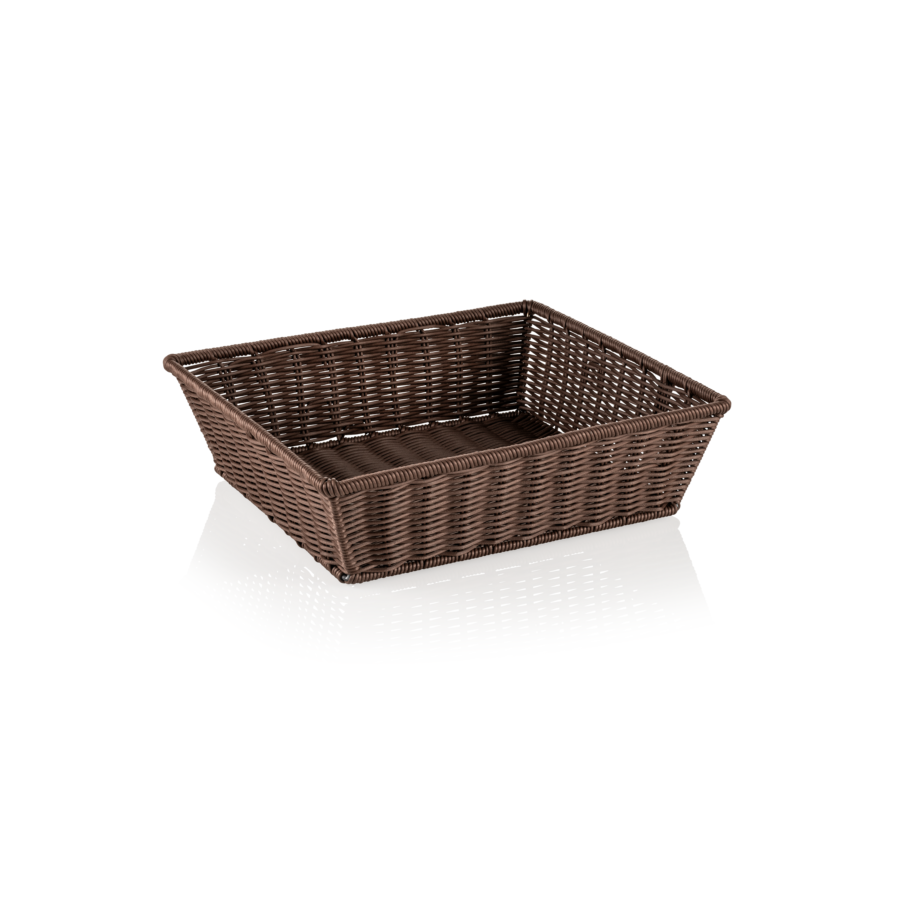 Polypropylene basket, 35,5x32,5x10cm (GN 2/3) - brown Polypropylene basket, 35,5x32,5x10cm (GN 2/3) - brown