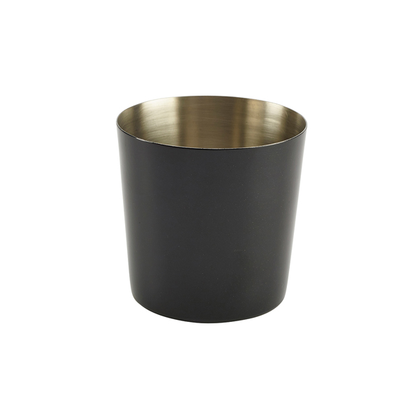 Serving Cup stainless steel black - 8,5x8,5cm/420ml (12 pcs.) Serving Cup stainless steel black - 8,5x8,5cm/420ml (12 pcs.)