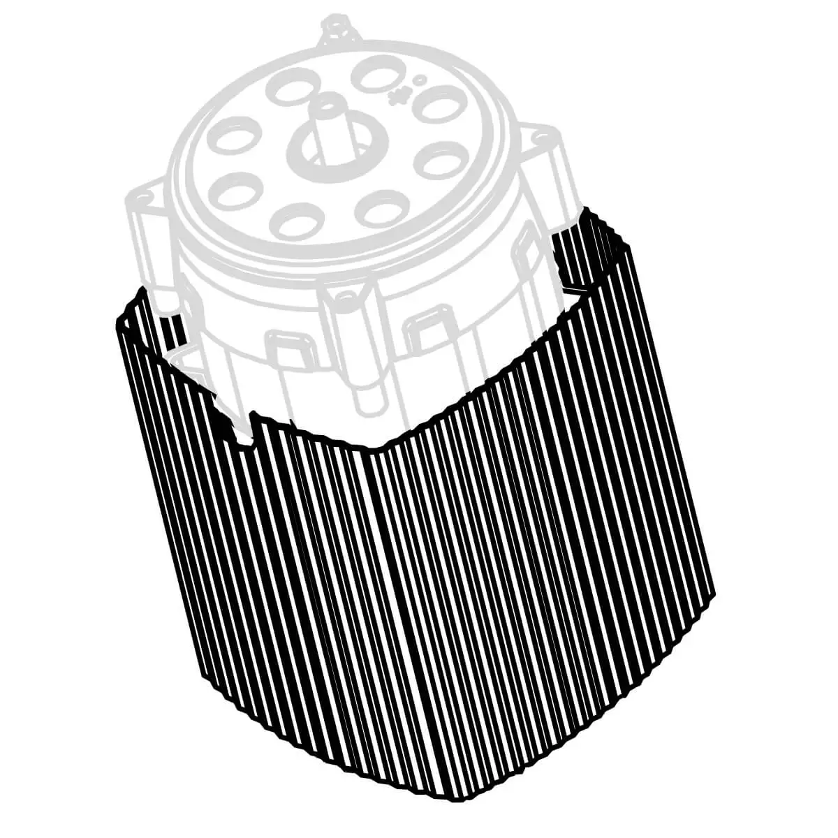 Stainless steel housing - Santos #10 (10800) Stainless steel housing - Santos #10 (10800)