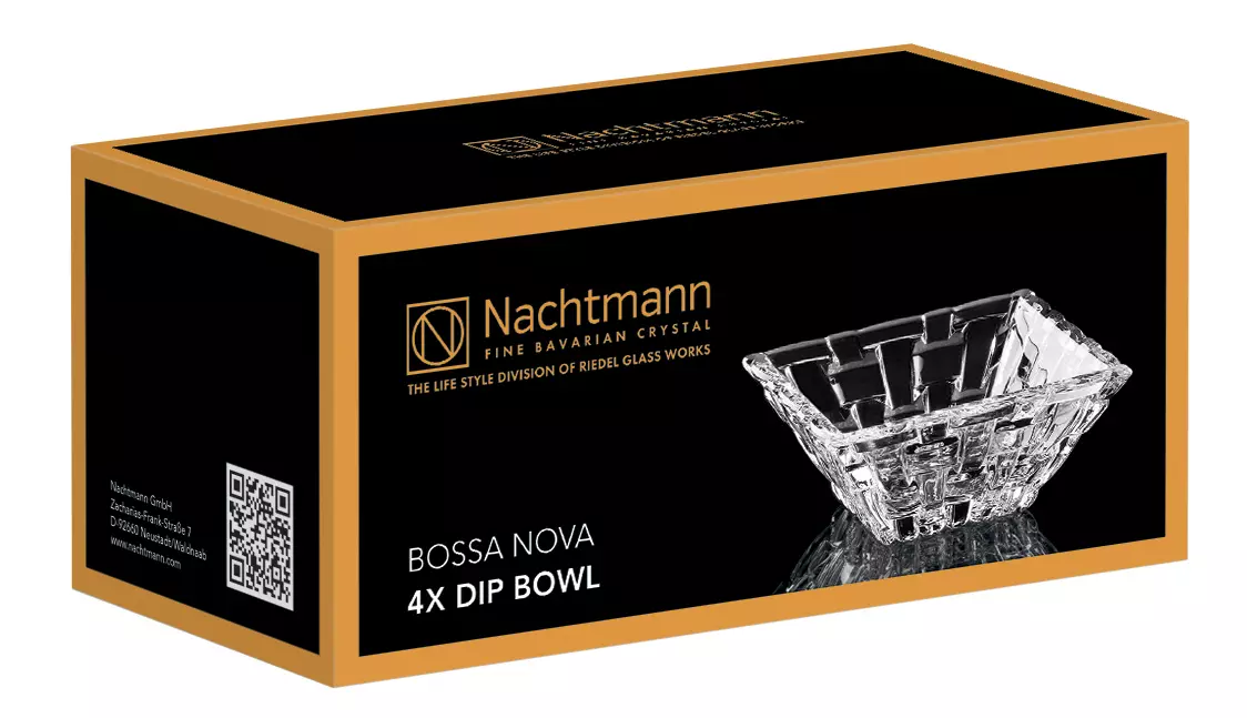 Dip bowl Bossa Nova, Nachtmann, crystal glass - 8,5x8,5cm (4 pcs.) Dip bowl Bossa Nova, Nachtmann, crystal glass - 8,5x8,5cm (4 pcs.)