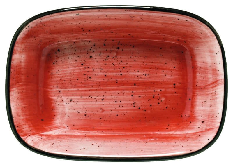 Bonna Aura Passion Gourmet Deep rectangular plate 17x11,5cm red - 12 pcs. Bonna Aura Passion Gourmet Deep rectangular plate 17x11,5cm red - 12 pcs.