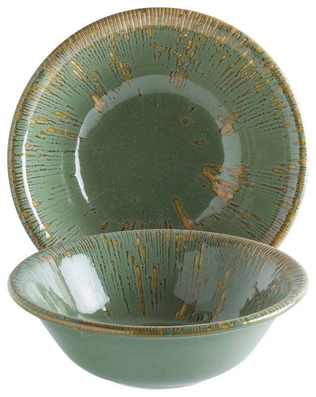 Bonna Snell Sage Gourmet Bowl 16cm green - 12 pcs. Bonna Snell Sage Gourmet Bowl 16cm green - 12 pcs.
