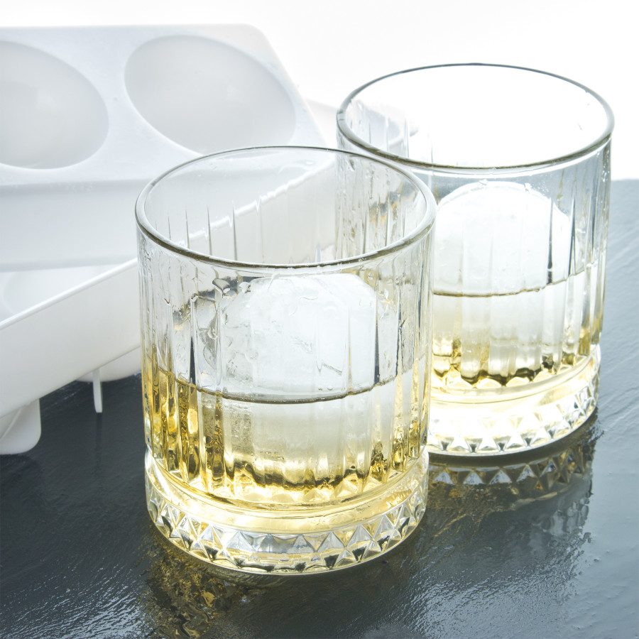 Whisky Ice Ball Set - 2 tumblers + ice ball mold