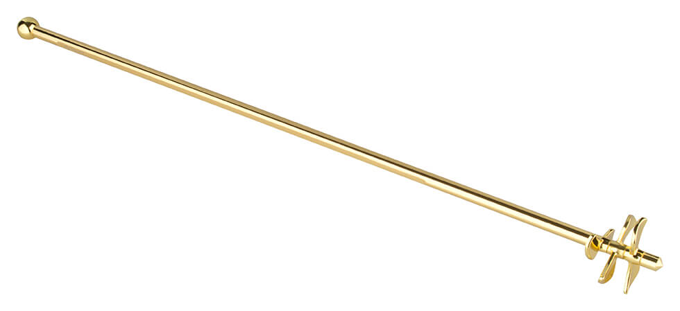 Lux Swizzle Stick, golden, Uberbartools - 40cm