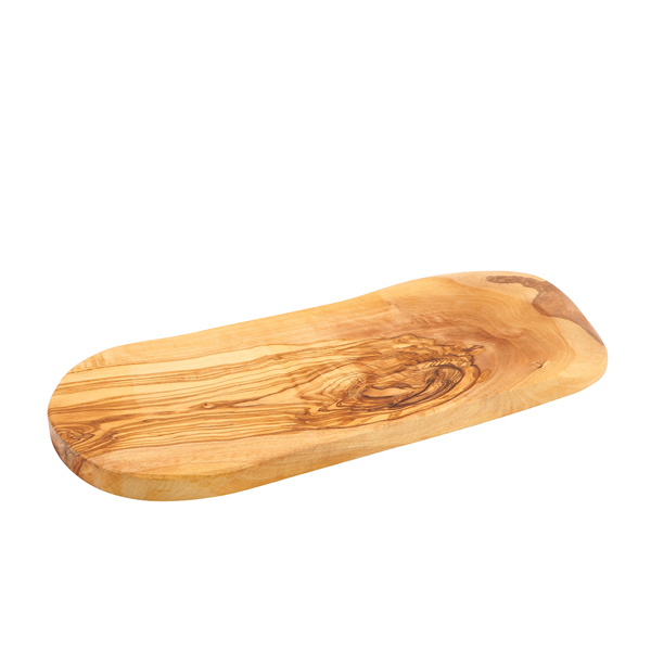 Olive Wood Rustic Platter - approx. 35x13cm Olive Wood Rustic Platter - approx. 35x13cm