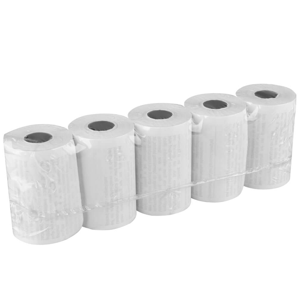 Thermal paper rolls SEPA direct debit text, 57mm x 18m x 12mm, 37mm diameter (5 rolls)