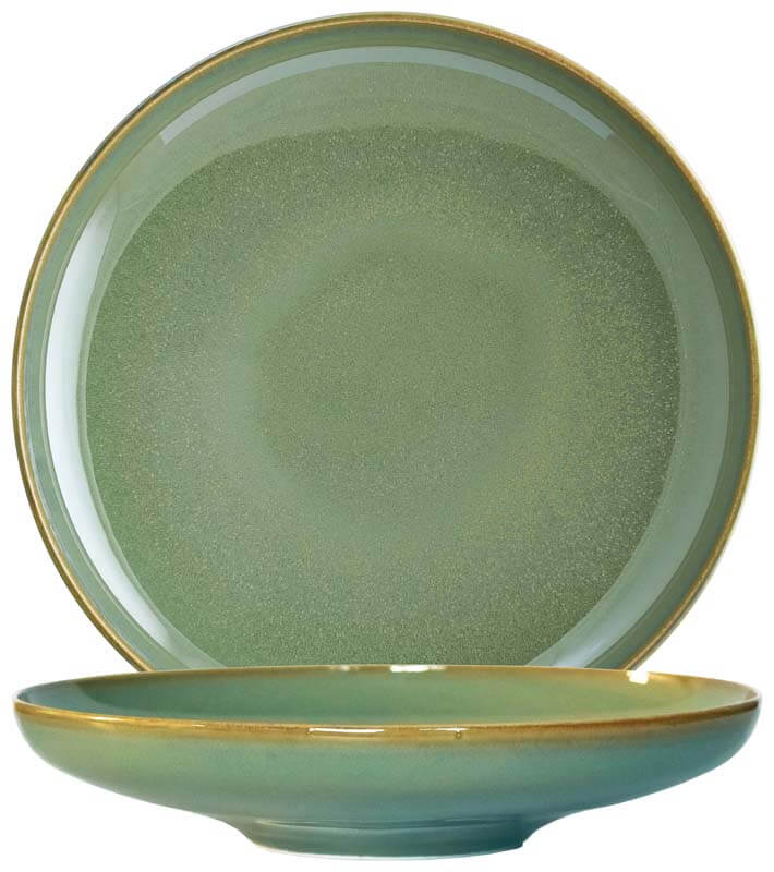 Bonna Sage Hygge Pasta plate 25cm green - 6 pcs. Bonna Sage Hygge Pasta plate 25cm green - 6 pcs.