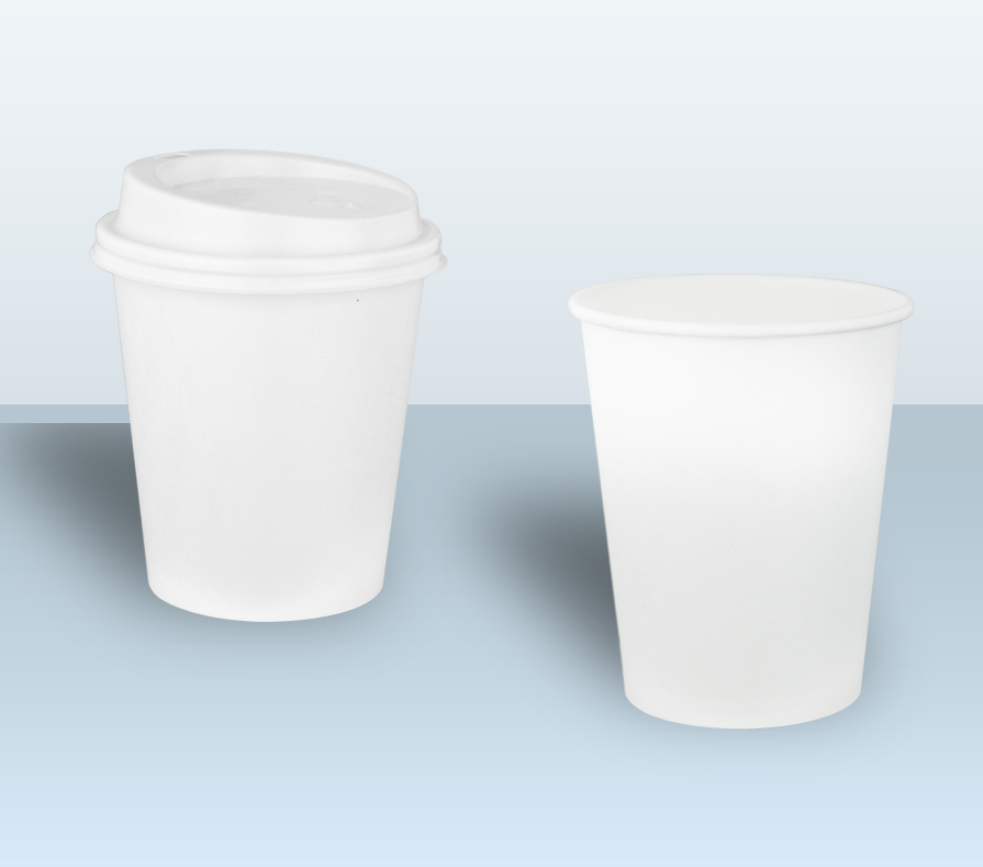 Coffee lids, Huhtamaki, plastic, white - 0,2l (100 pcs.)