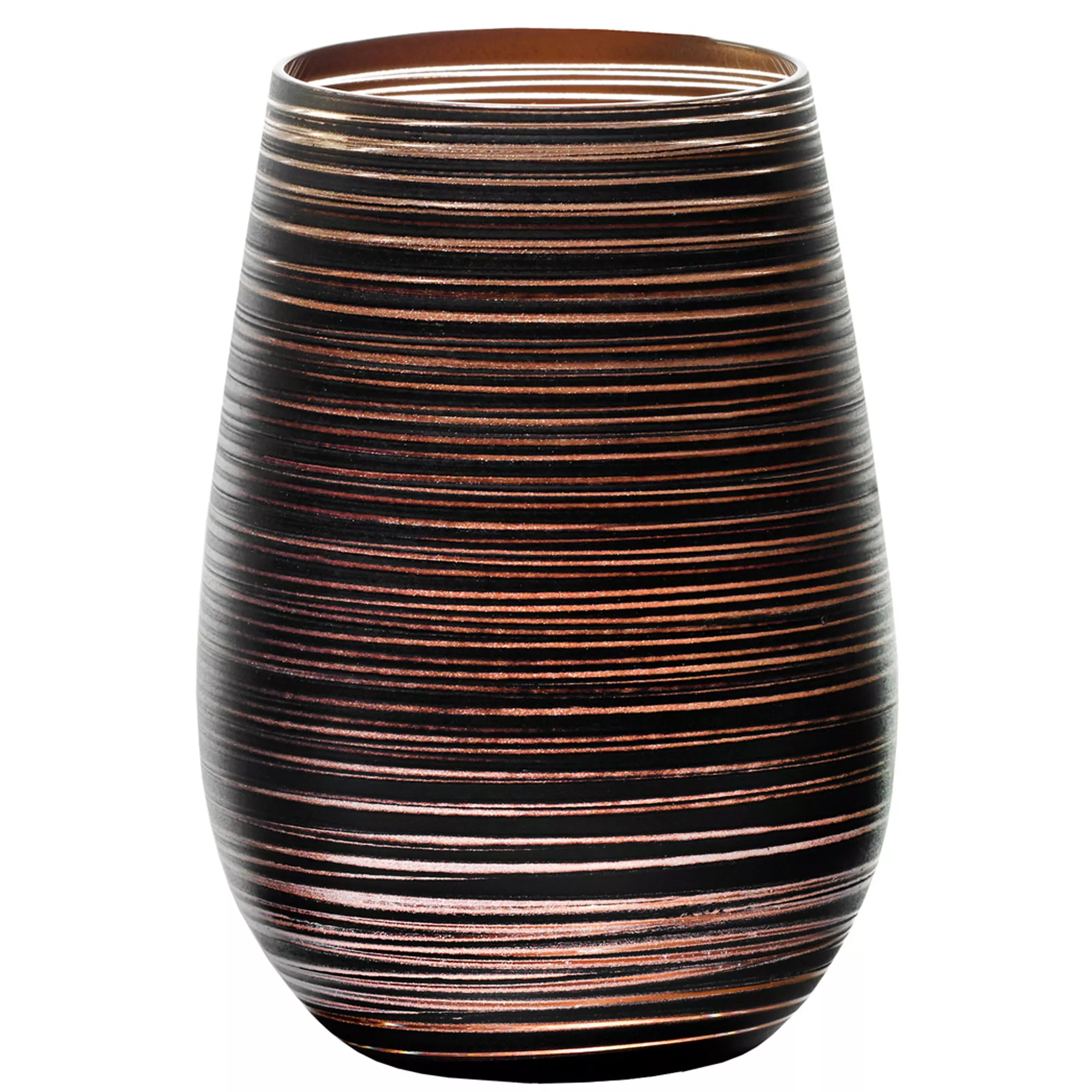 Tumbler from the series \'Twister\' by Stölzle in black-bronze - 465ml (1