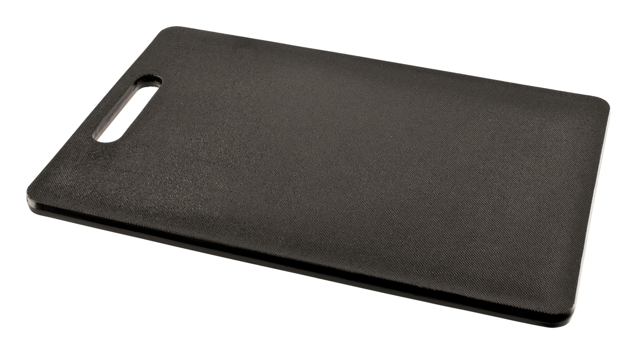 Cutting board with handle, polyethylene black - 30x20x1cm