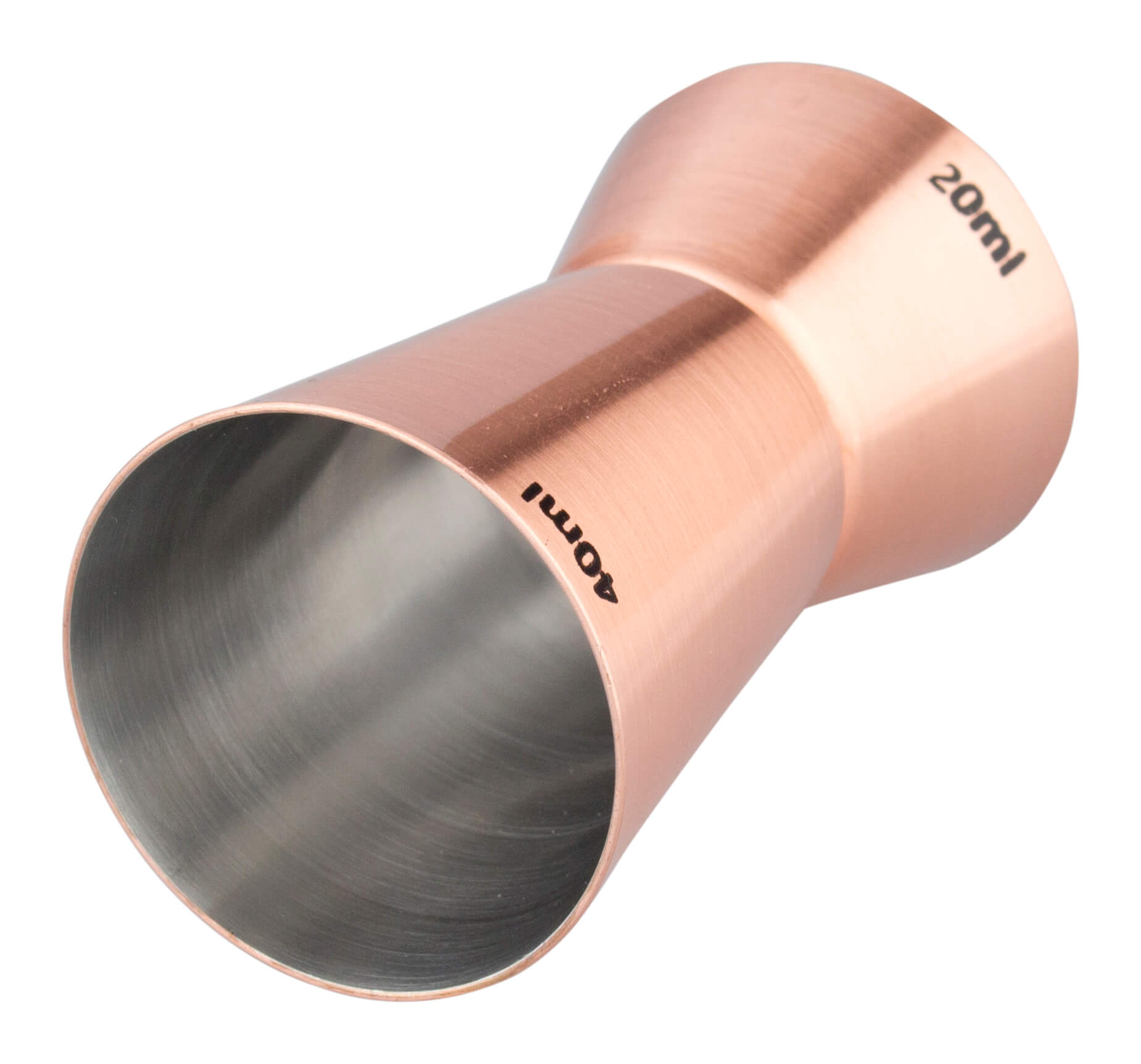 Double Jigger, copper colored, stainless steel (2/4cl)