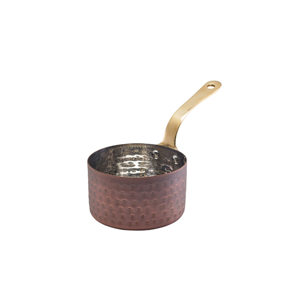 Mini saucepan, stainless steel antique copper-colored - 9 x 5,25 cm (6 pcs.)
