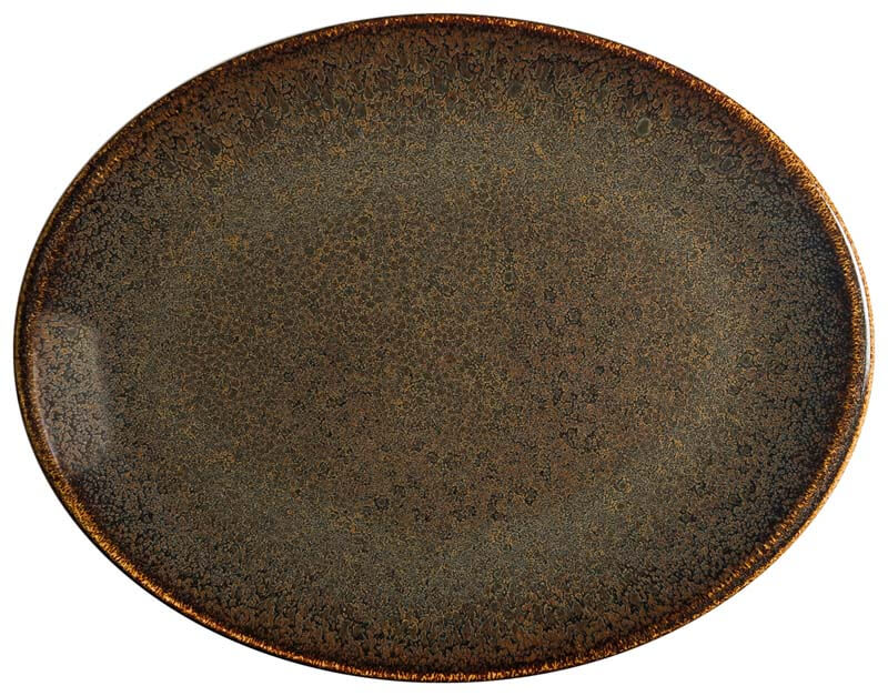 Bonna Ore Tierra Moove Oval plate 25x19cm brown - 12 pcs. Bonna Ore Tierra Moove Oval plate 25x19cm brown - 12 pcs.
