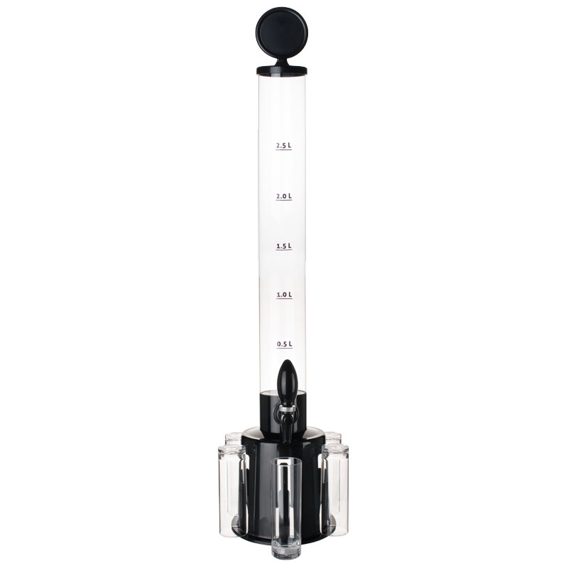 Beer tower / drink dispenser MP Tower - incl. 6 cups Beer tower / drink dispenser MP Tower - incl. 6 cups