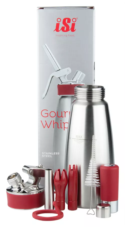 iSi cream siphon "Gourmet Whip PLUS", stainless steel - 0,5l iSi cream siphon "Gourmet Whip PLUS", stainless steel - 0,5l
