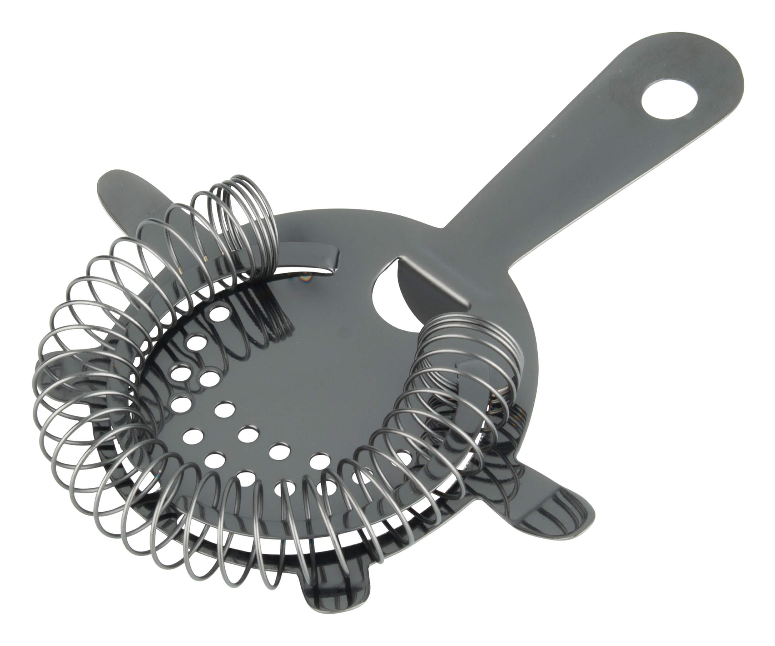 Strainer, stainless steel - gunmetal black (7,5cm)