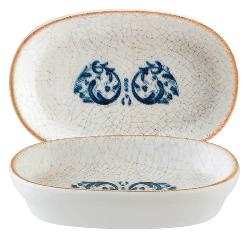 Bonna Viento Hygge Oval Bowl 10x6,5cm blue - 12 pcs. Bonna Viento Hygge Oval Bowl 10x6,5cm blue - 12 pcs.