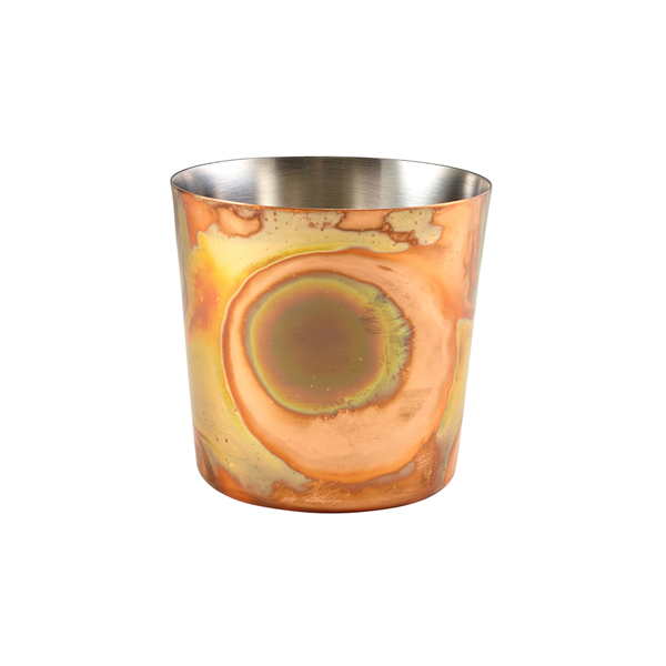 Serving Cup stainless steel burnt copper finish - 8,5x8,5cm/420ml (12 pcs.) Serving Cup stainless steel burnt copper finish - 8,5x8,5cm/420ml (12 pcs.)