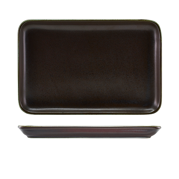 Rectangular platter Terra Cinder Black - 30 x 20 cm (3 pcs.)