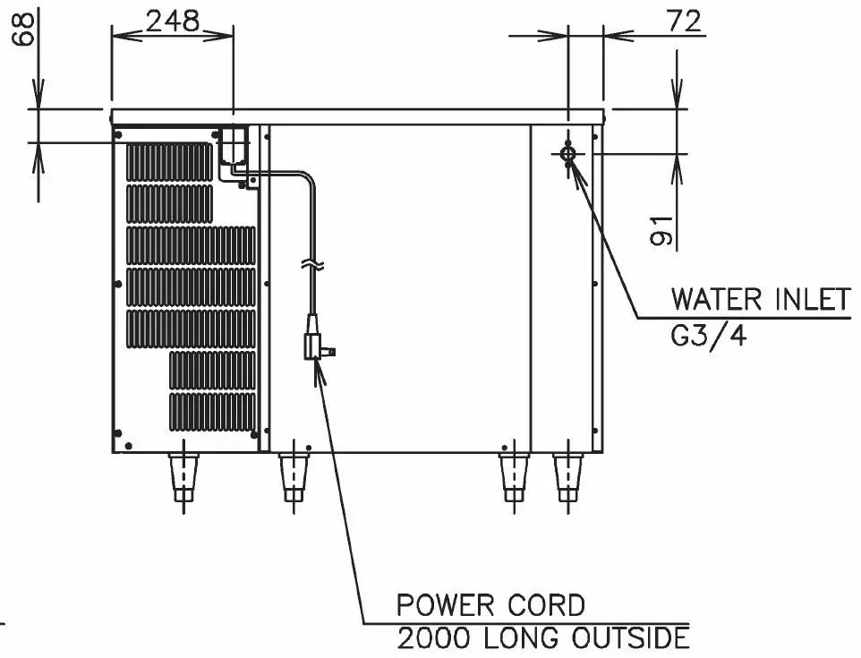 Hoshizaki IM-100CNE-HC-32 (92kg cube ice maker) Hoshizaki IM-100CNE-HC-32 (92kg cube ice maker)