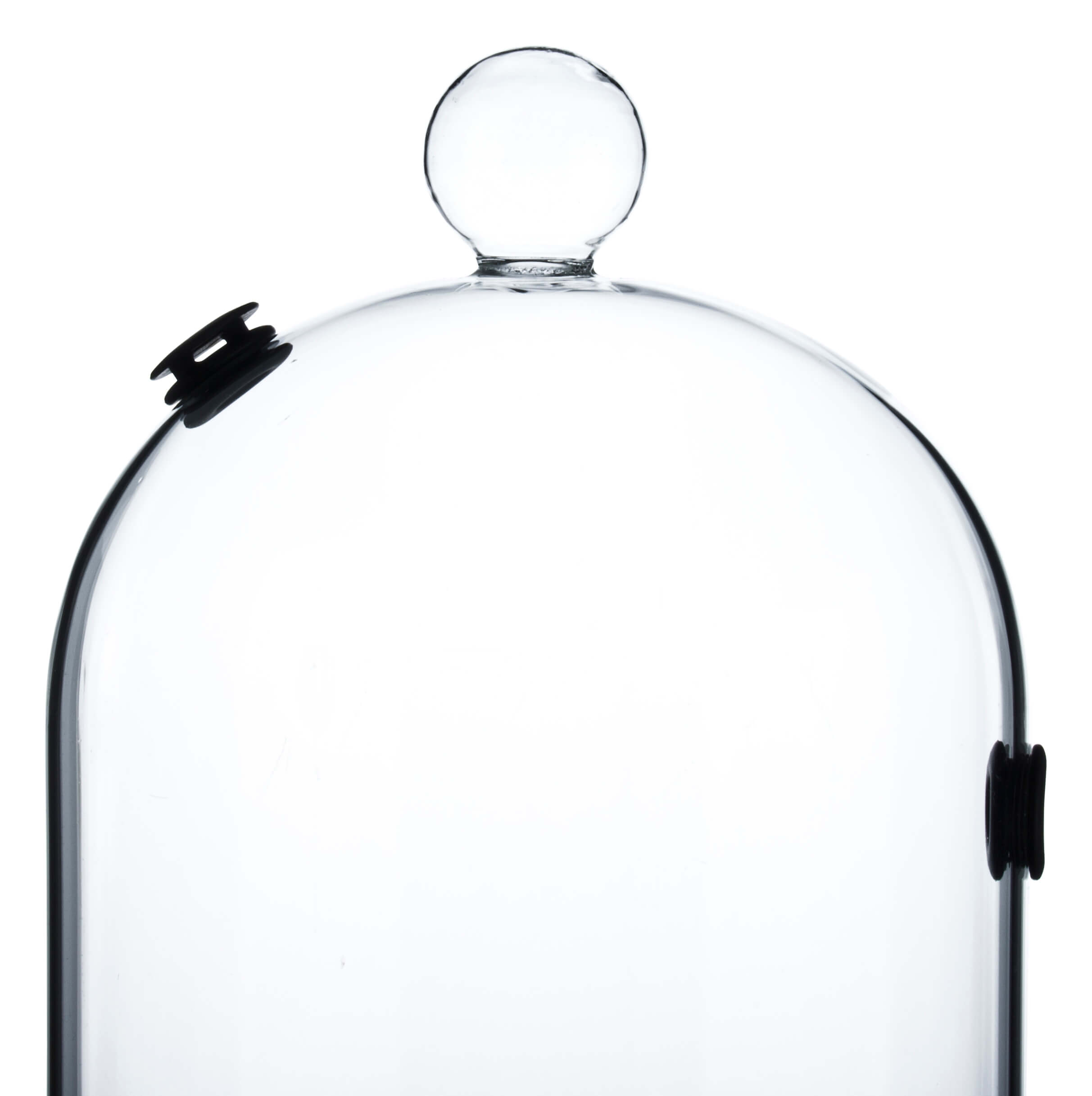 Glass dome with tube opening for Smoking Gun - 13x28,2cm