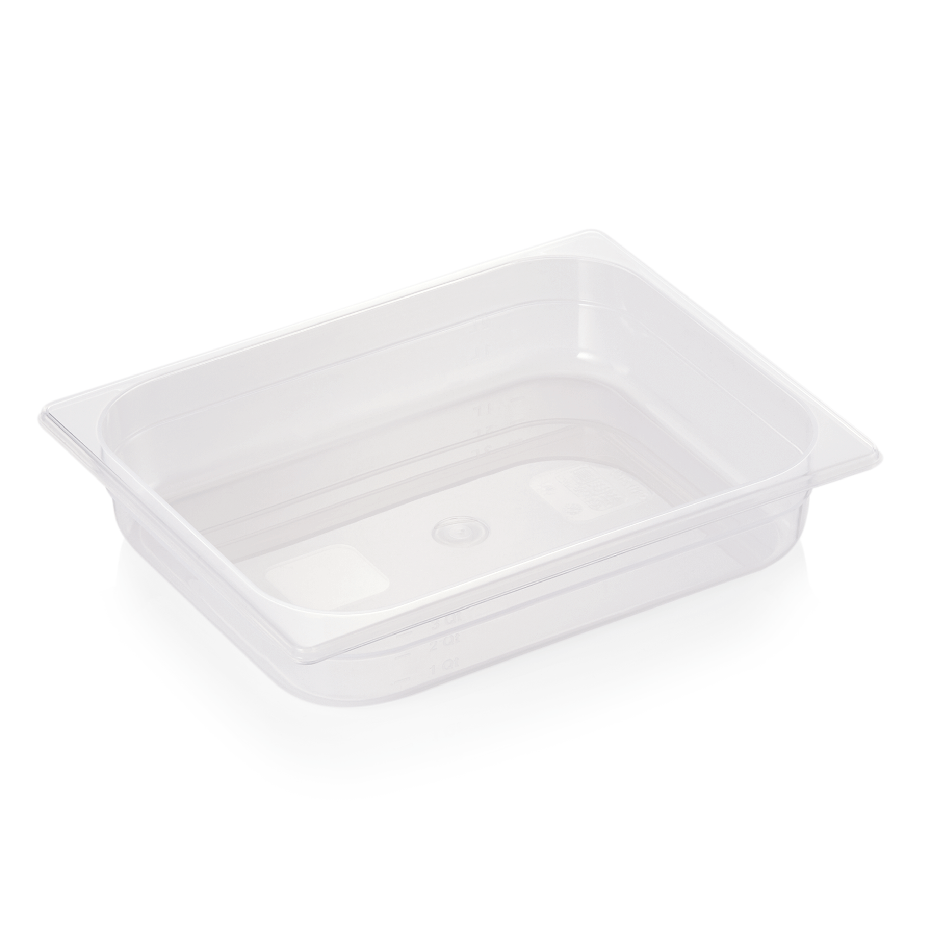 GN 1/2 container with scale, polypropylene - H 6,5cm (GN 84 series)