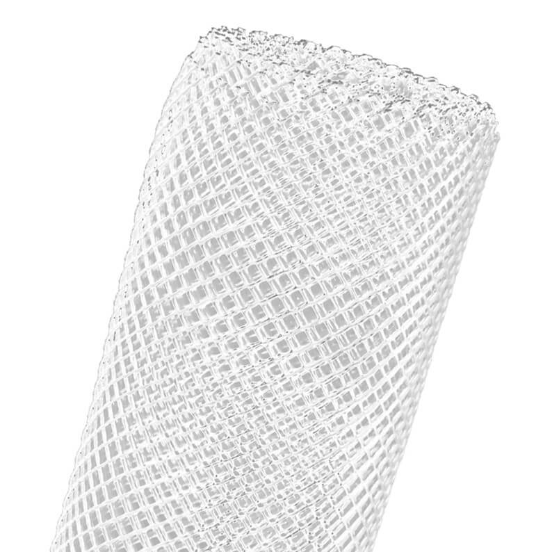 Glasses drip-off mat, coarse meshed (12,6x0,61m) - clear