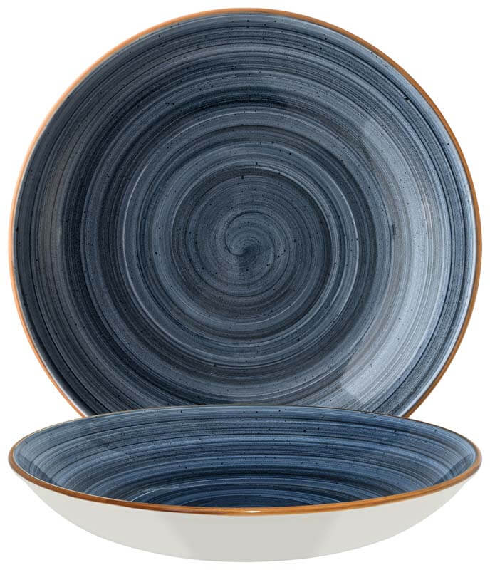 Bonna Aura Dusk Bloom Deep plate 23cm blue - 6 pcs. Bonna Aura Dusk Bloom Deep plate 23cm blue - 6 pcs.
