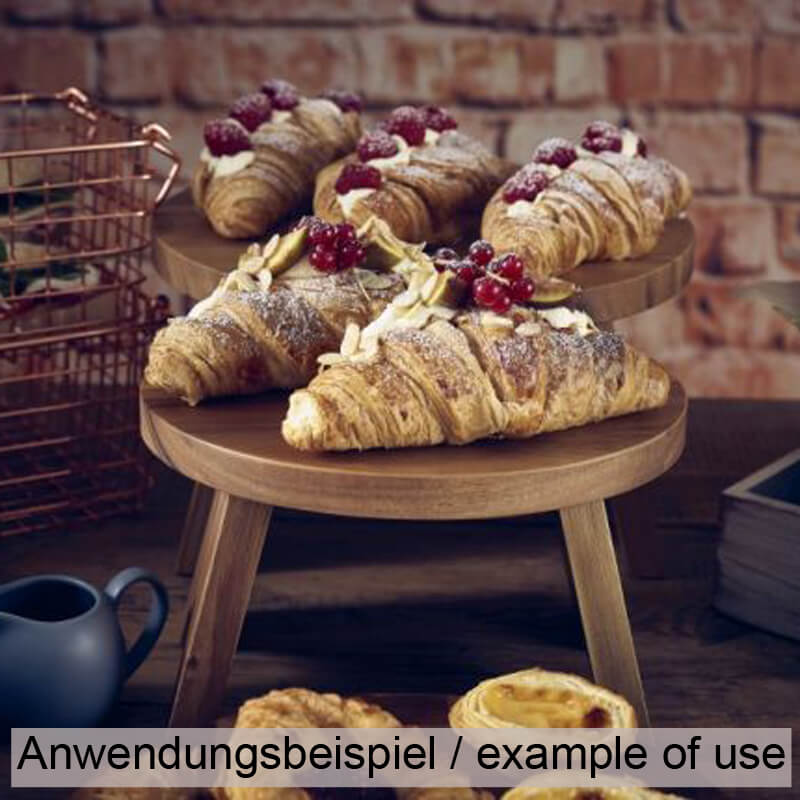 Round Buffet Riser, acacia wood - 25cm Round Buffet Riser, acacia wood - 25cm
