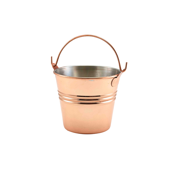 Serving bucket, stainless steel copper-colored - 10cm/450ml (12 pcs.)