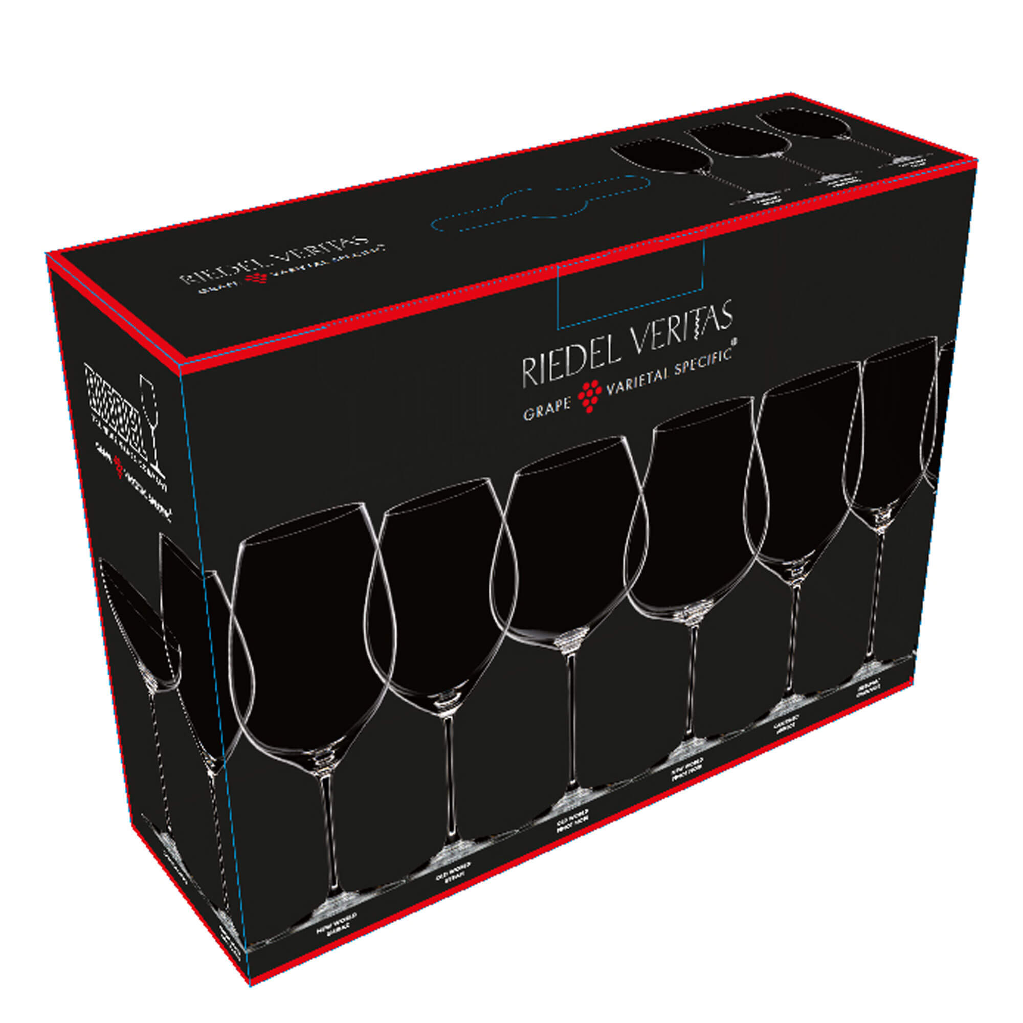 Red wine tasting set Veritas, Riedel (3 pcs.)