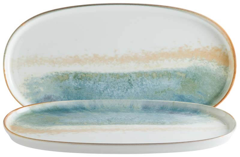 Bonna Fium Hygge oval plate 30x16cm blue - 6 pcs. Bonna Fium Hygge oval plate 30x16cm blue - 6 pcs.